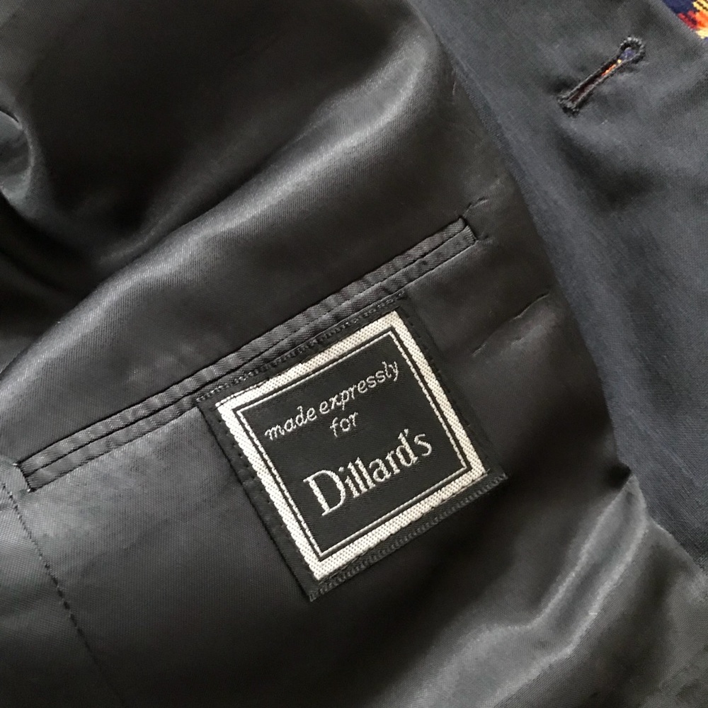 Christian Dior Two Button Blazer Blue Pinstripe - Picture 6 of 8